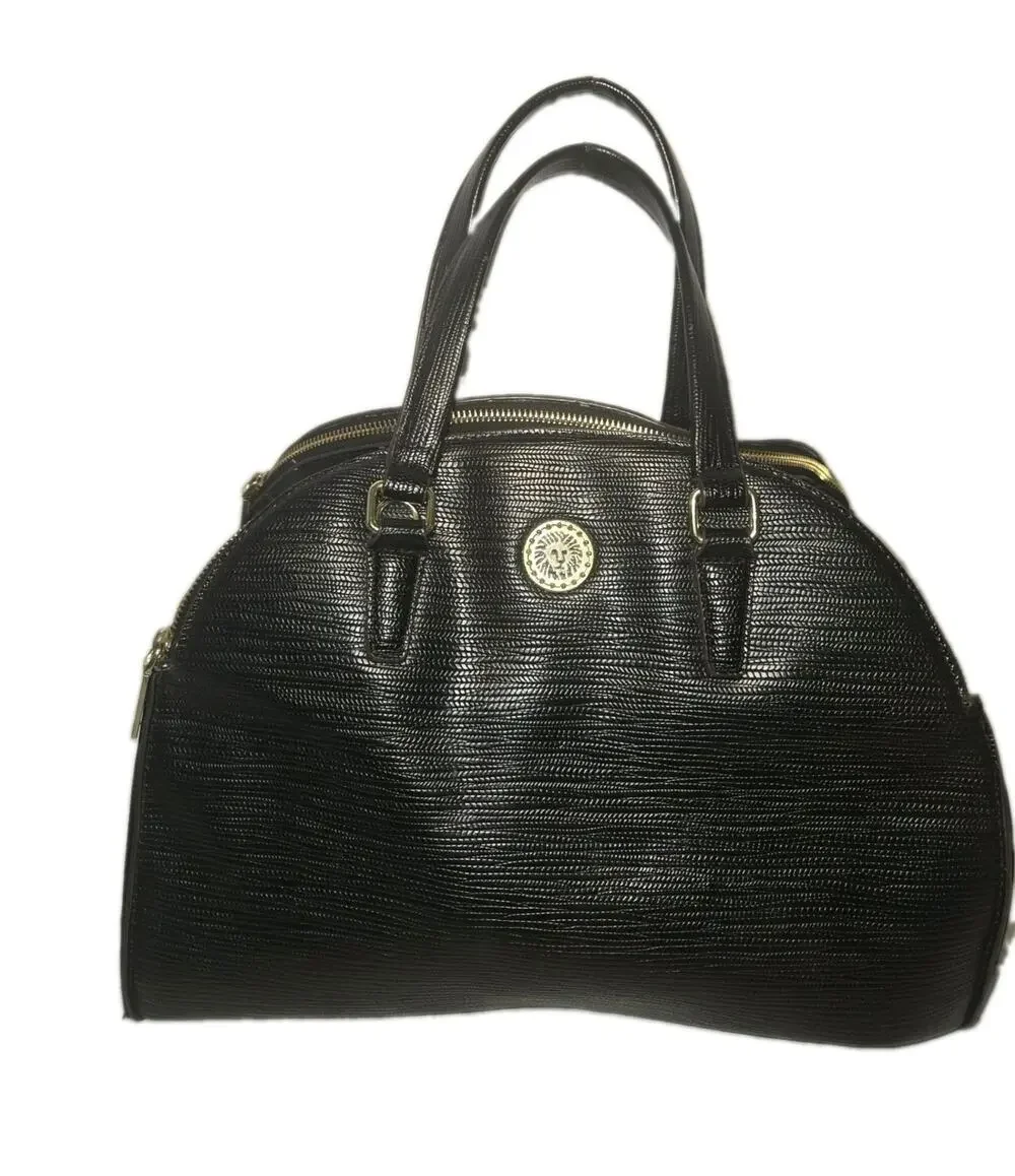 ANNE Klein Large Purse Handbag Satchel Black POCKETS Shoulder Strap 14in X 10in